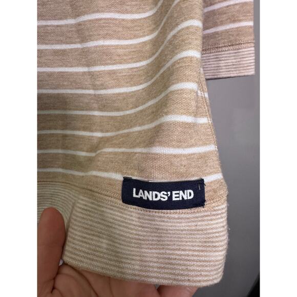 Lands End Horizontal Striped Crewneck - Picture 2 of 2